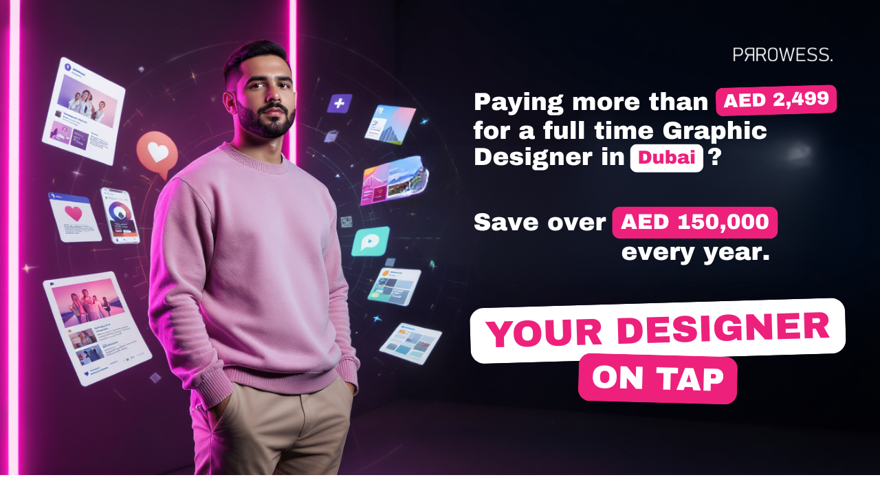 Your Dedicated Graphic Designer on Tap | Prrowess | Free Trial with No Upfront Payment