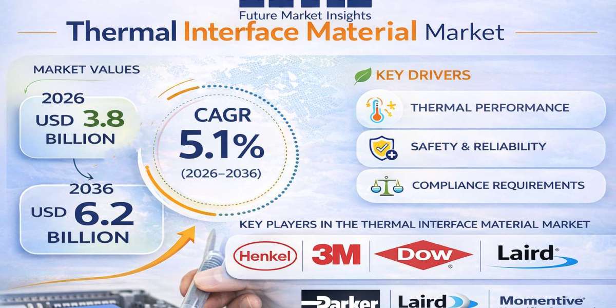 Thermal Interface Material Market to Reach USD 6.2 Billion by 2036 at 5.1% CAGR