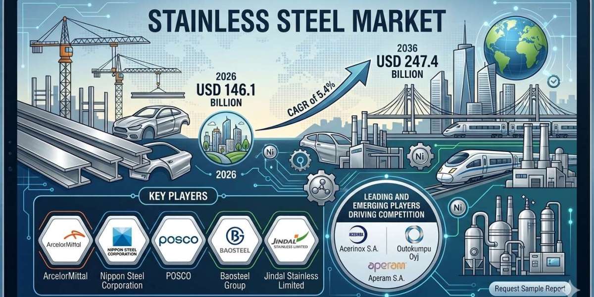 Stainless Steel Market to Reach USD 247.4B by 2036 Driven by Infrastructure Growth