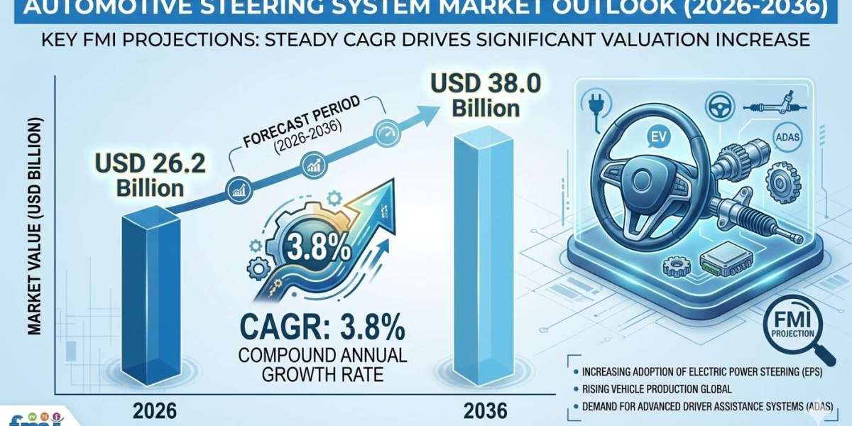 Automotive Steering System Market Forecast 2026–2036: Global Market to Reach USD 38.0 Billion by 2036 at 3.8% CAGR