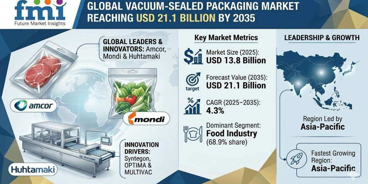 Global Vacuum-Sealed Packaging Market Set to Reach USD 21.1 Billion by 2035: Asia-Pacific Leads Growth as Amcor, Mondi &