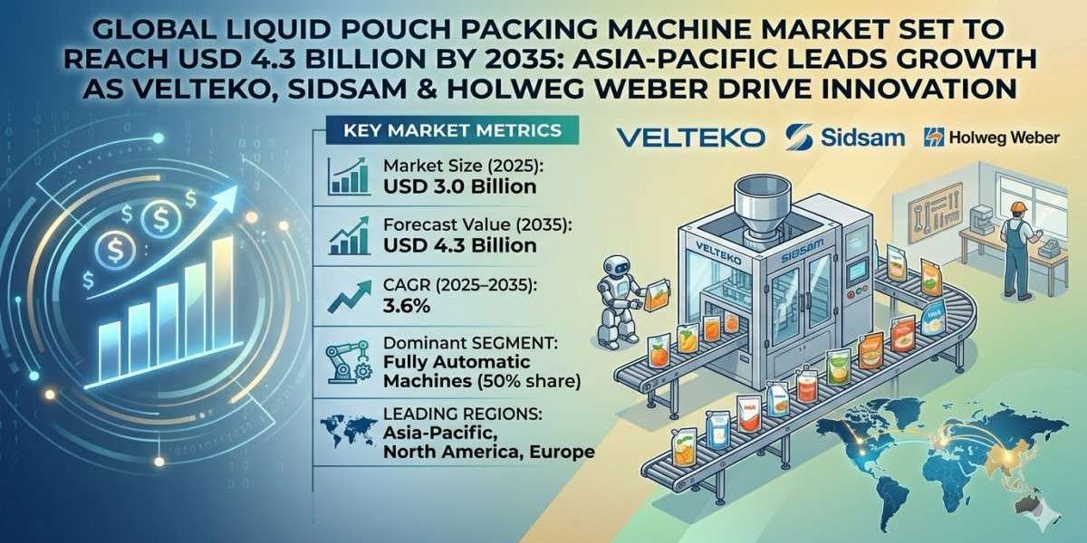 Global Liquid Pouch Packing Machine Market Set to Reach USD 4.3 Billion by 2035: Asia-Pacific Leads Growth as VELTEKO, S