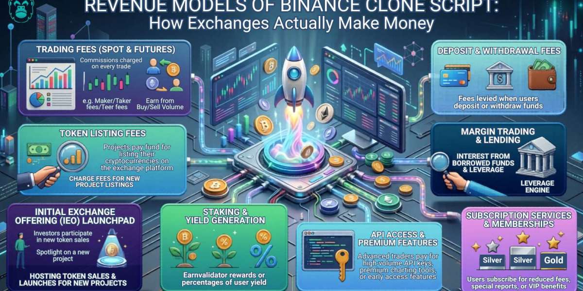 Revenue Models of Binance Clone Script: How Exchanges Actually Make Money