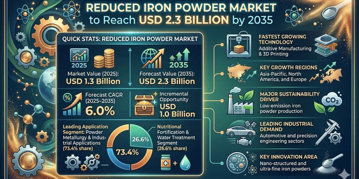 Reduced Iron Powder Market to Reach USD 2.3 Billion by 2035