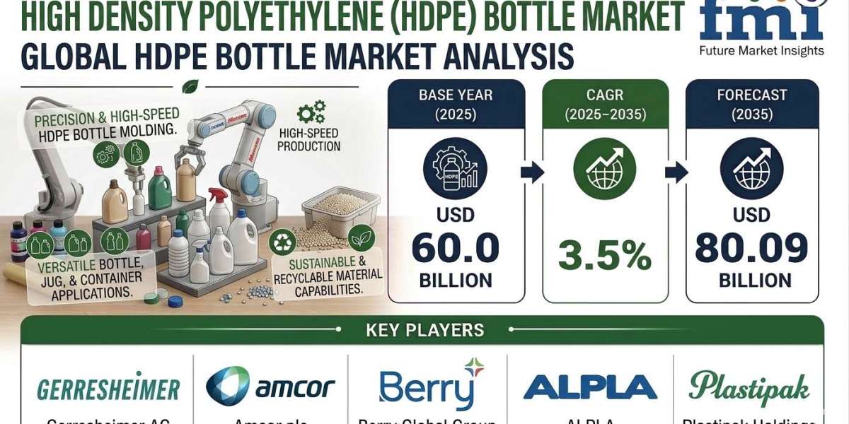 HDPE Bottles Market to Reach USD 80.09 Billion by 2035 | Demand for Recyclable Plastic Packaging Supports Adoption