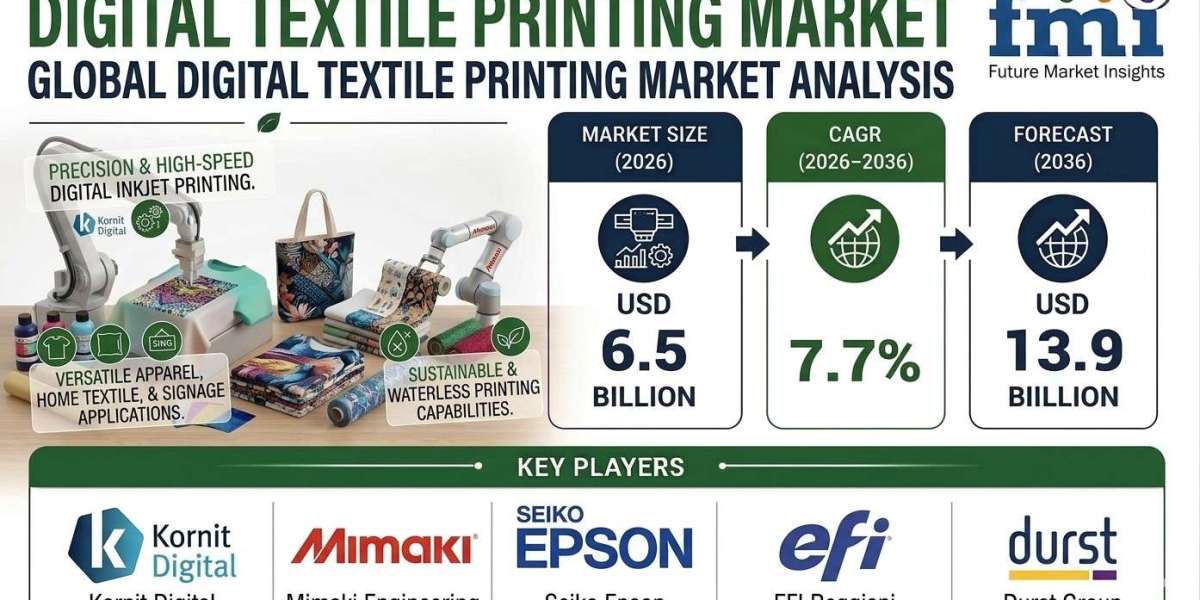 Digital Textile Printing Market to Reach USD 13.9 Billion by 2036 | Demand for High-Quality Fabric Printing Supports Exp