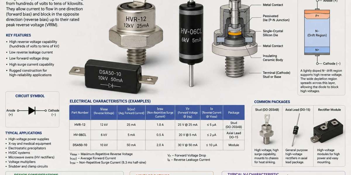 Electrification and Renewable Energy Boom Propel High Voltage Diodes Market Toward US$ 12.3 Billion by 2031