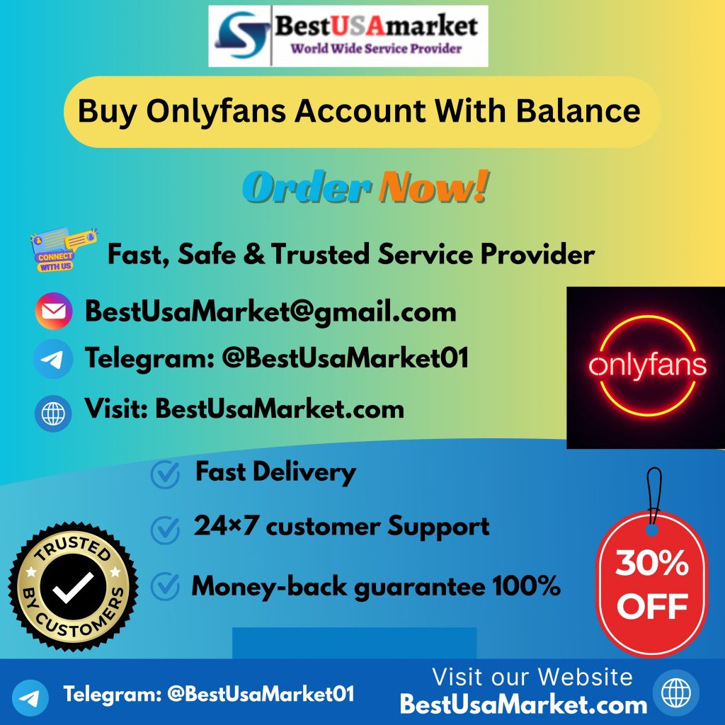 Buy Onlyfans Account With Balance - 100% Safe (Aged & PVA)
