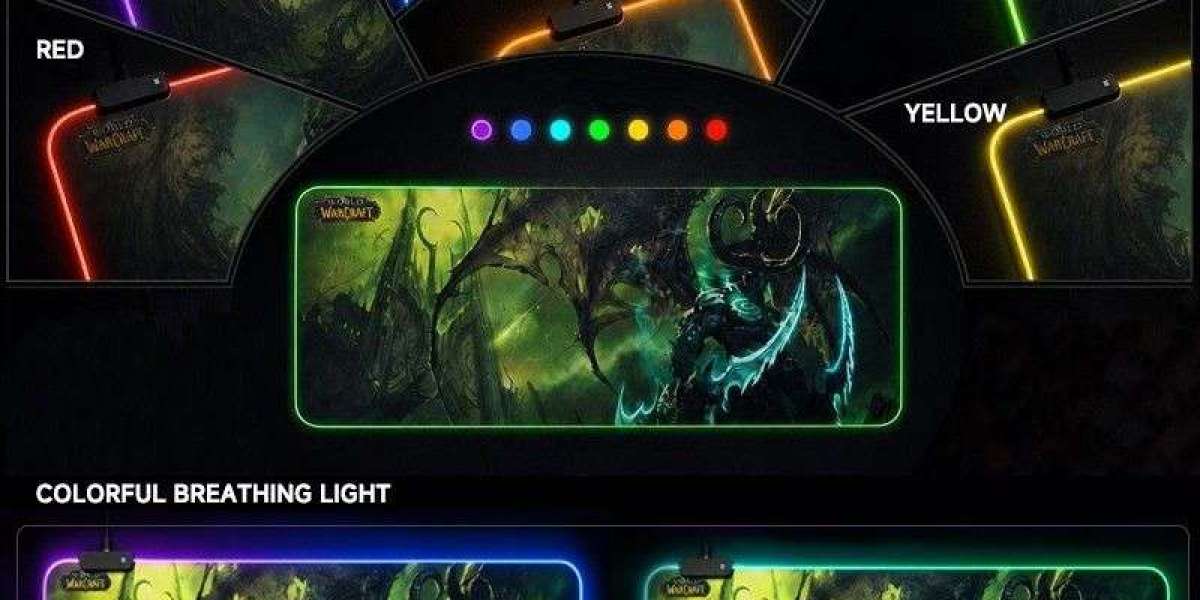 World of Warcraft Illidan RGB Large Gaming Desk Mat
