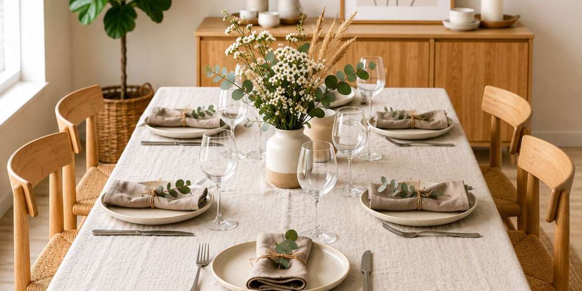 How to Choose a Tablecloth for a Holiday Dinner Table Setting