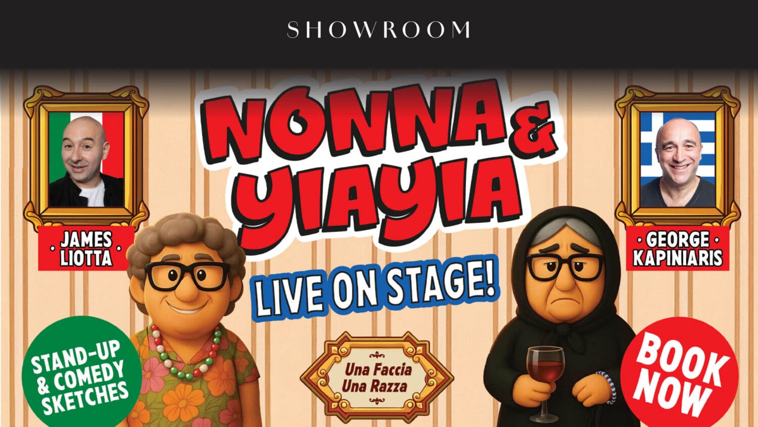 Nonna and Yiayia Comedy Show starring George Kapiniaris and James Liotta SHOW 2 - Canterbury League Club