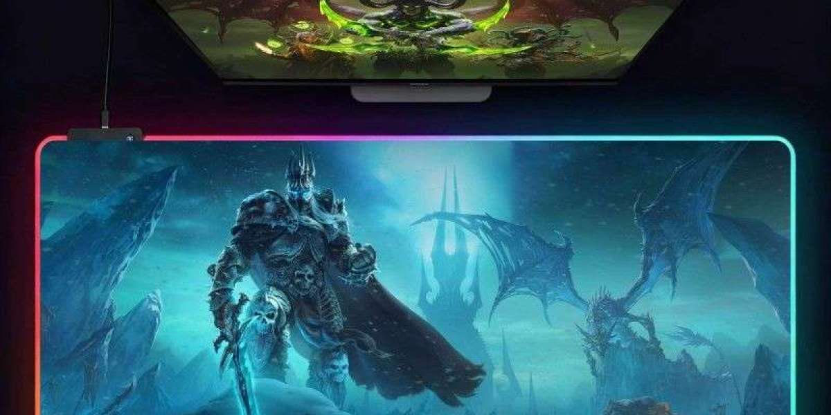 wow Lich King RGB Mouse Pad | Azeroth Themed Gear on mmgoods