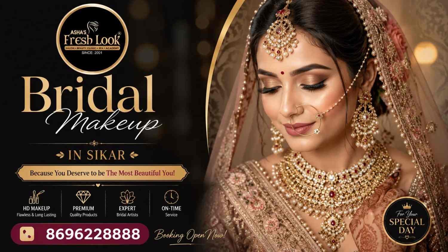 Best Choosing Bridal Makeup in sikar 2026
