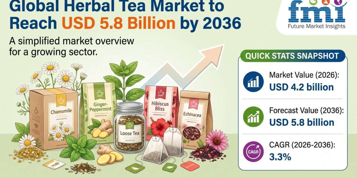 Global Herbal Tea Market to Reach USD 5.8 Billion by 2036 Driven by Functional Wellness, Chamomile Leadership, and Tea B