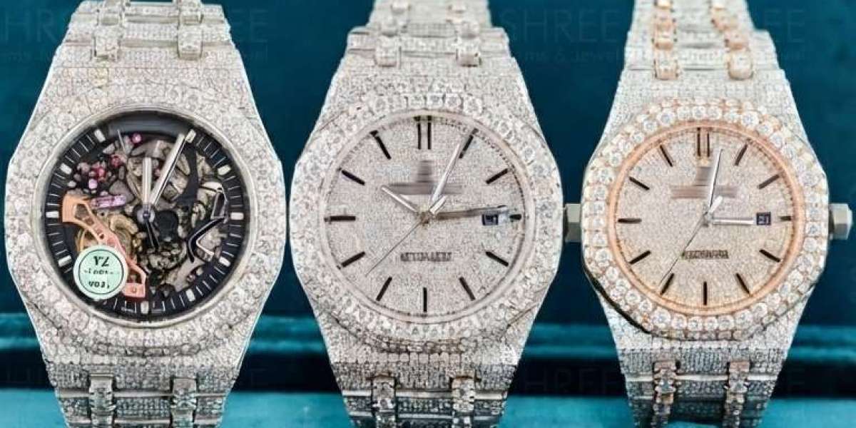 AP Moissanite Watches: Bust Down, Iced Out & Skeleton Styles