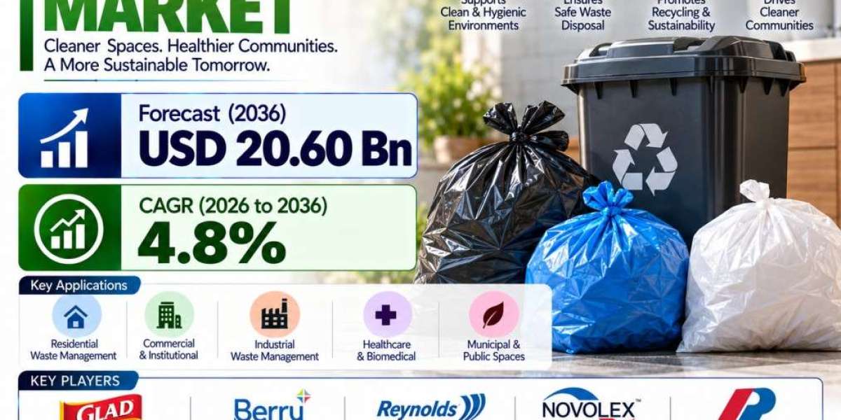 Trash Bag Market Set to Hit USD 20.60 Bn by 2036, India at 7.2% CAGR, Germany at 5.1%