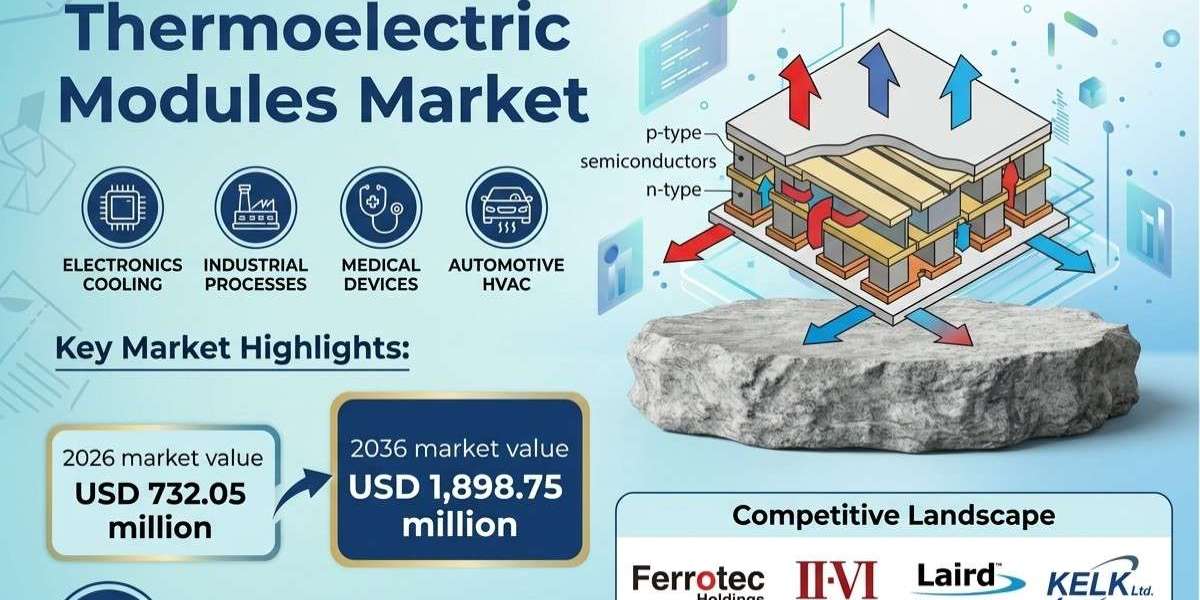 Thermoelectric Modules Market to Reach USD 1,898.75 Million by 2036 as Electronics and EV Thermal Management Drive Growt