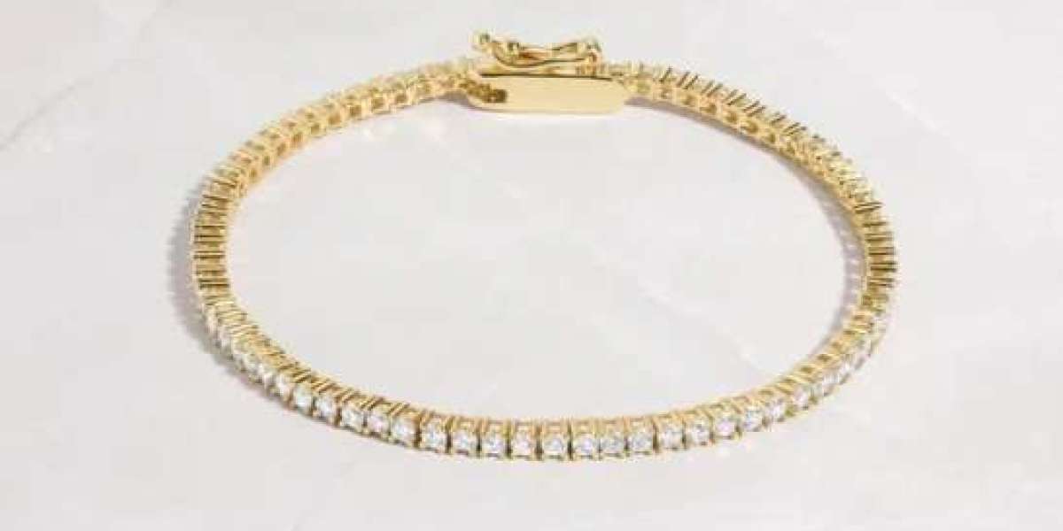 Shop Diamond Bracelet Gold Online in USA