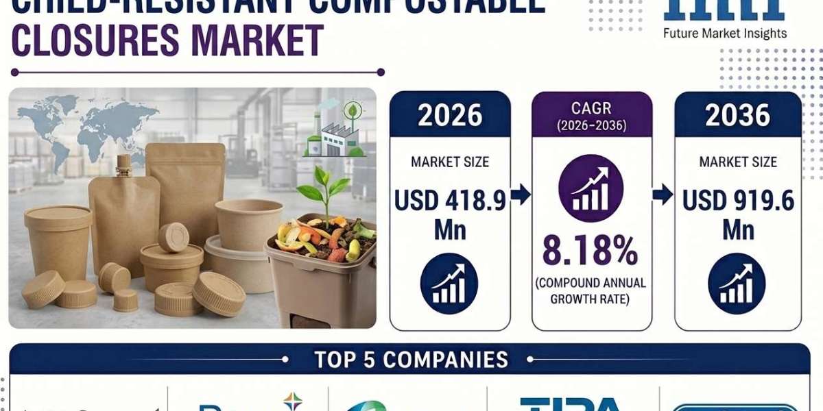 Child-Resistant Compostable Closures Market Unlocks 8.18% CAGR Growth Supported by Sustainable Cap Converters