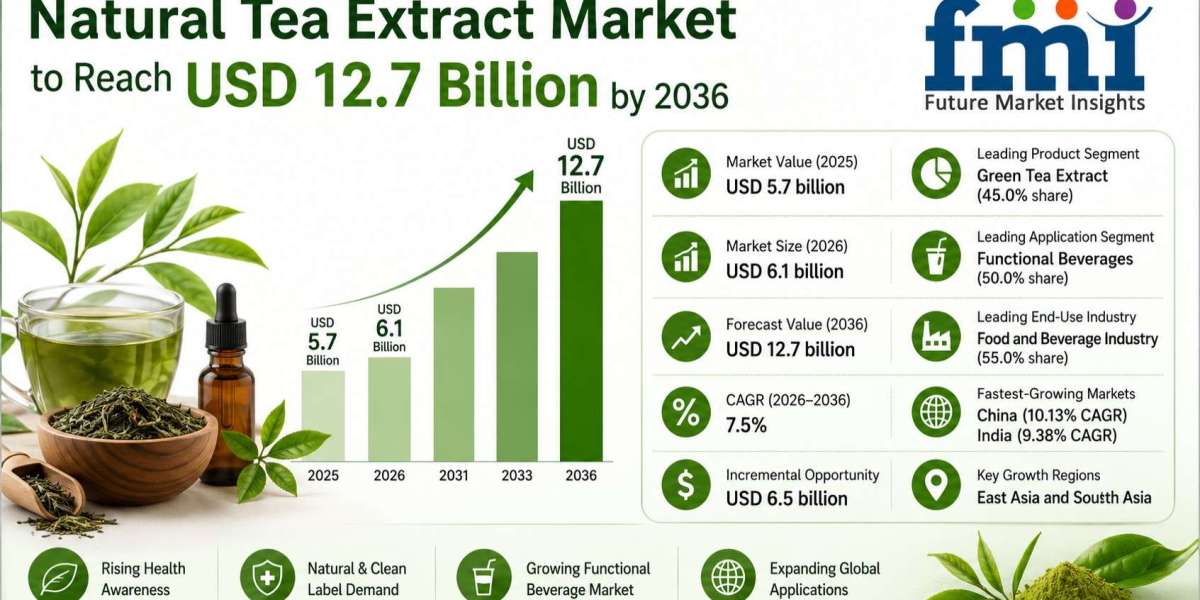 Natural Tea Extract Market to Reach USD 12.7 Billion by 2036 at 7.5% CAGR; China Leads Country Growth at 10.1%, India Fo