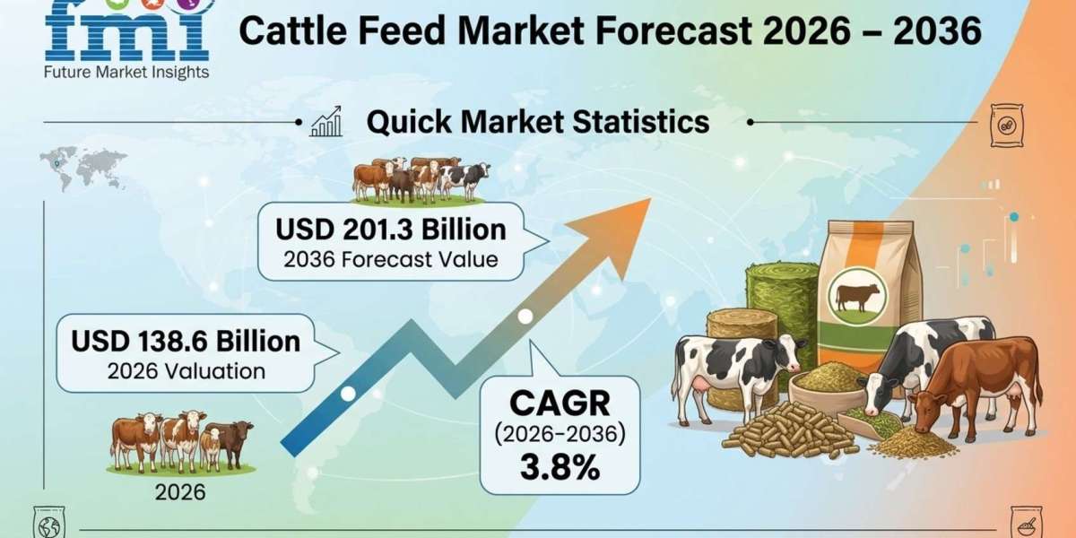 Cattle Feed Market Forecast 2026 – 2036: Global Market to Reach USD 201.3 Billion by 2036 at 3.8% CAGR, Concentrate Form