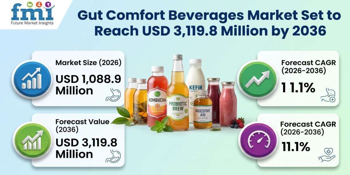 Gut Comfort Beverages Market Set to Reach USD 3,119.8 Million by 2036