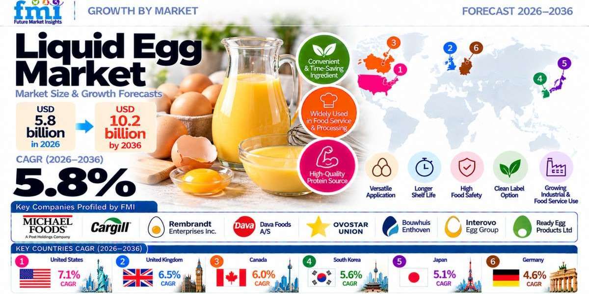Liquid Egg Market to Reach USD 10.2 Billion by 2036 at 5.8% CAGR  Rising Demand for Pasteurized Egg Products